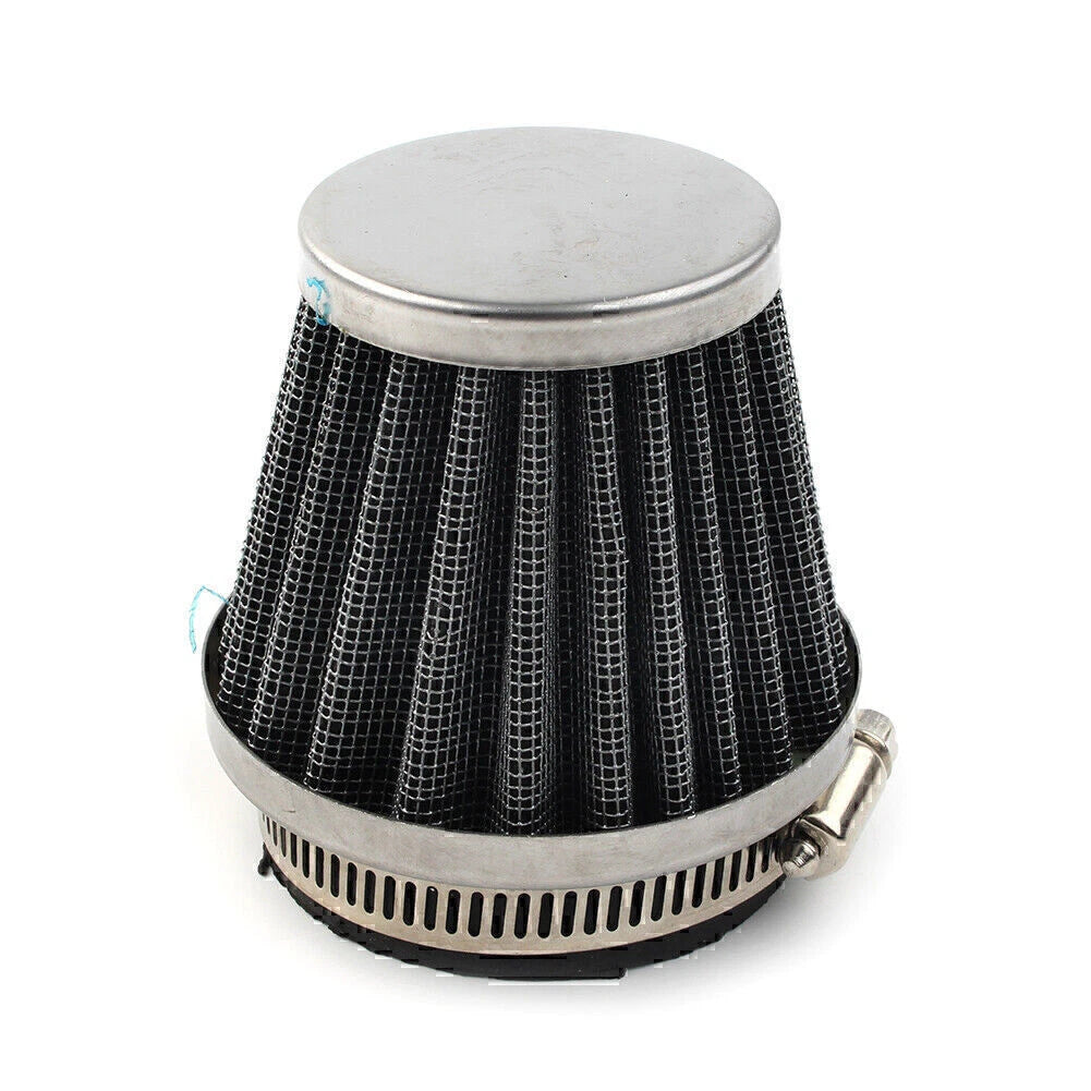 50mm Chrome Air Filter for Honda Yamaha Suzuki Motorcycle ATV Dirt Bike