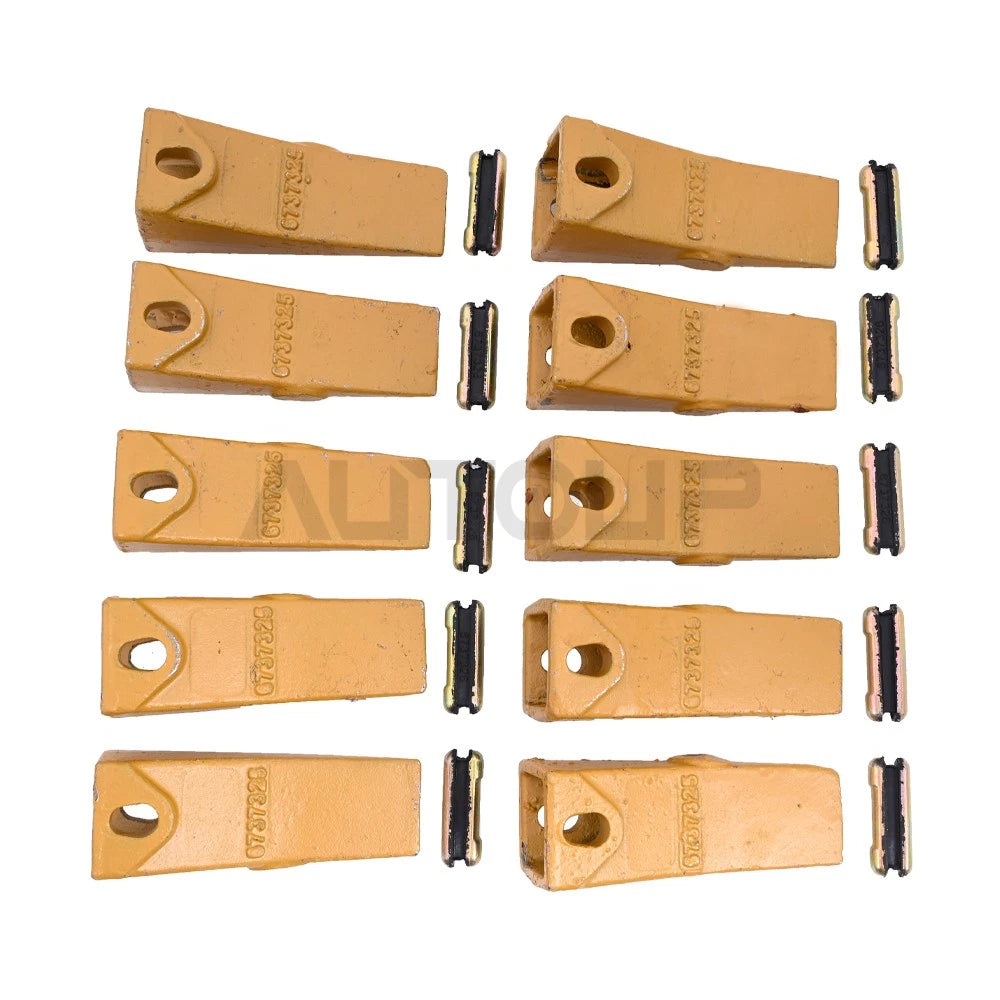 2 x Bucket Teeth & Flexpins for Bobcat Style Mini Excavator