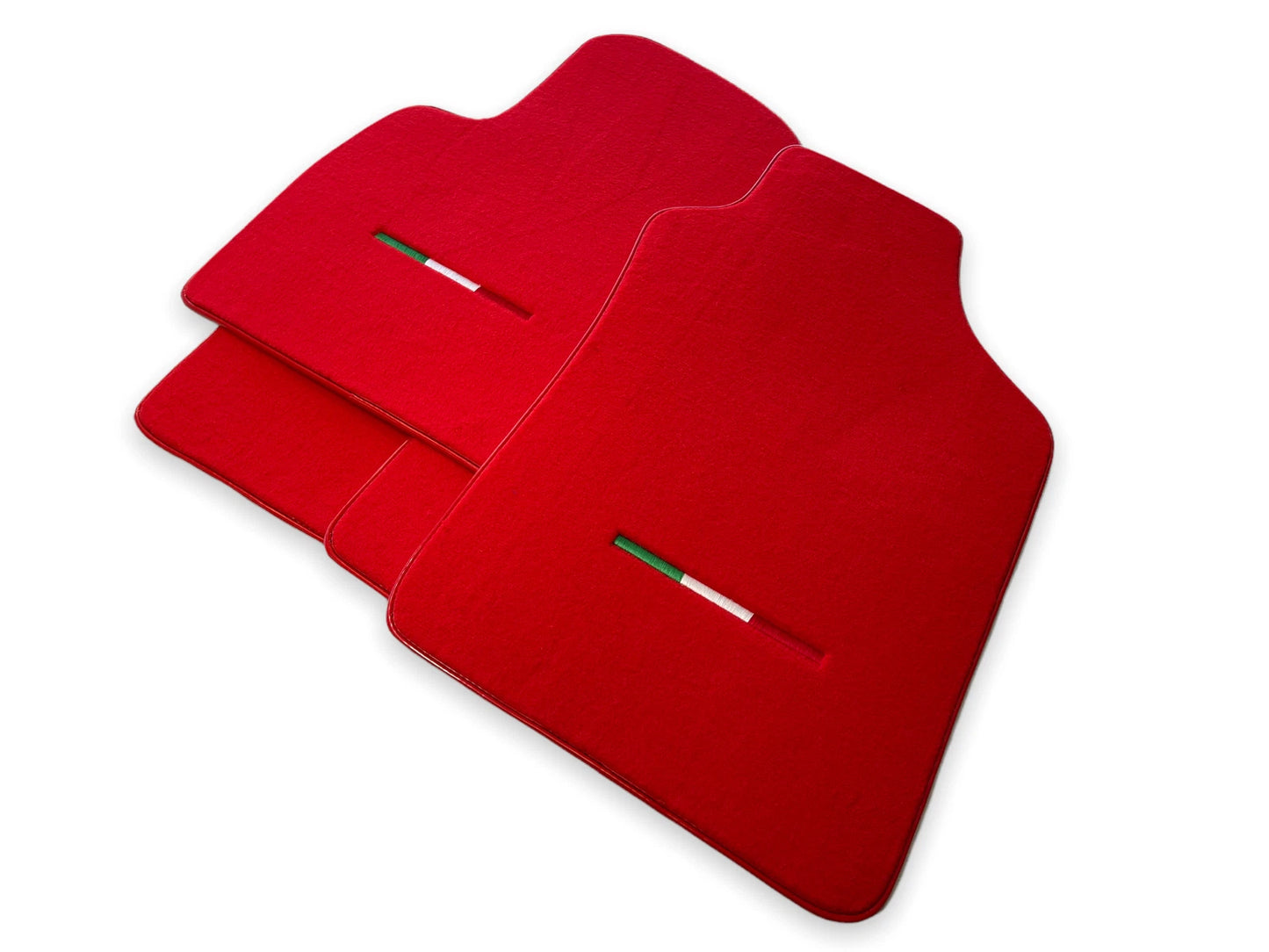 Premium Red Tailored Floor Mats for Fiat 500 (2008-2019)