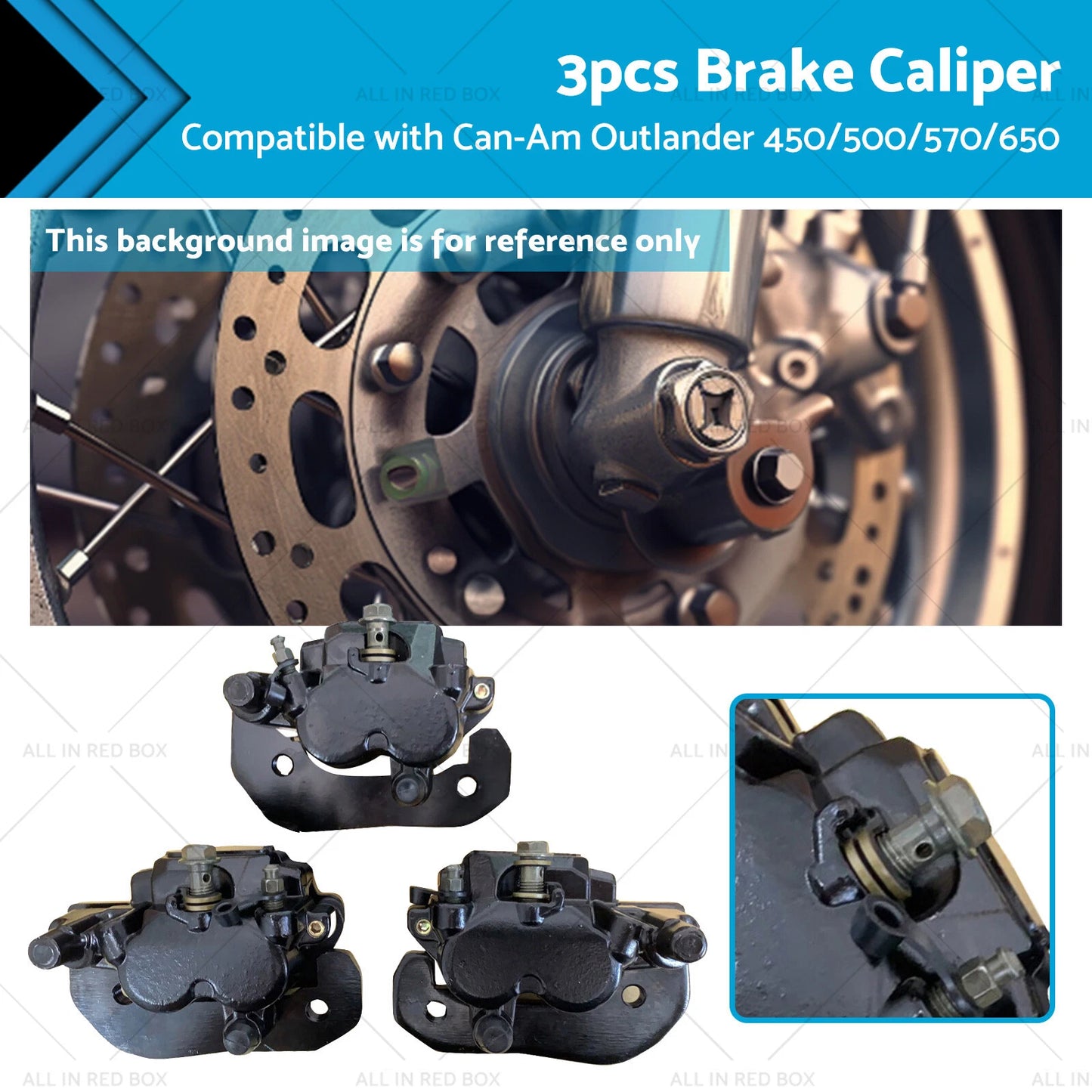 Brake Caliper Set for Can-Am Outlander 450/500/570/650/800/850/1000 (2006-2023)