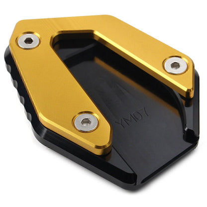 Gold Kickstand Side Stand Enlarger Foot Plate for Yamaha MT-07 FZ-07 (2014-21)