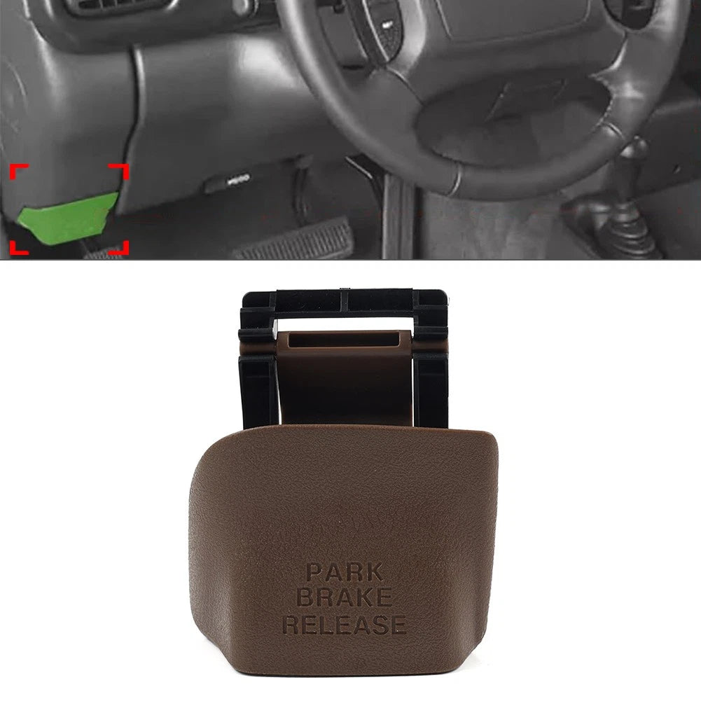 Brown Parking Brake Pedal Release Handle for Dodge Ram 1500 2500 3500 (1998-2001)