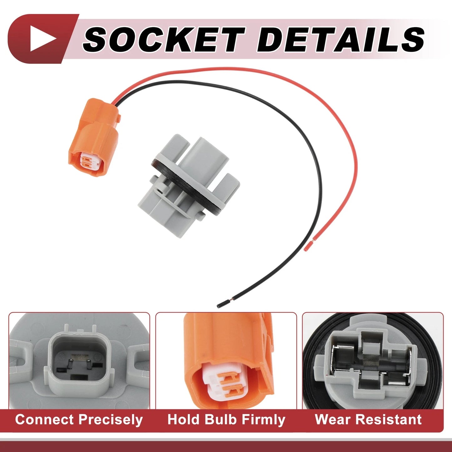 1 Set Turn Signal Light Socket Wiring for Acura MDX (2007-2013)