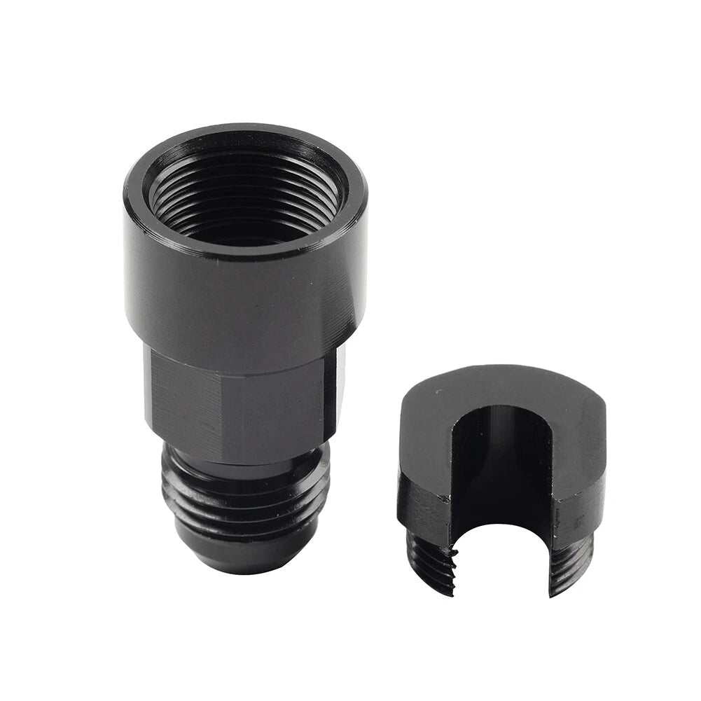 6AN Male to 3/8" Quick Disconnect EFI Fuel Rail Adapter for GM LS (2001-2023)