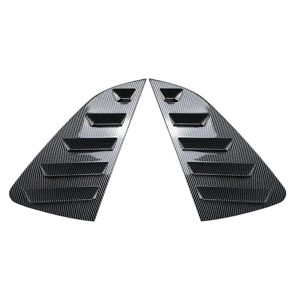 Rear Side Window Louver Vent Trim Covers 2 x for VW Polo MK6 (2018-Present)