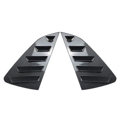 Rear Side Window Louver Vent Trim Covers 2 x for VW Polo MK6 (2018-Present)