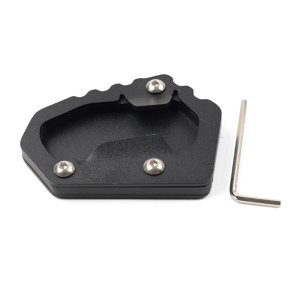 Black Side Stand Enlarge Kickstand Pad for BMW R1300GS (2023-2025)