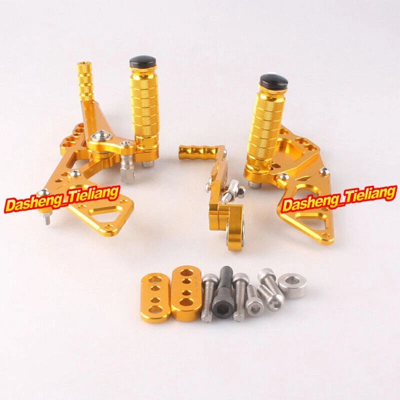 Rear Sets Foot Pegs for Suzuki GSXR 1000 K9 (2009-2010) - Silver Finish