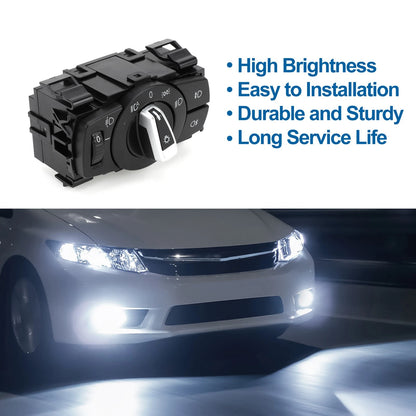Headlight Switch Plastic Black for BMW 1 Series E82 (2007-2013)