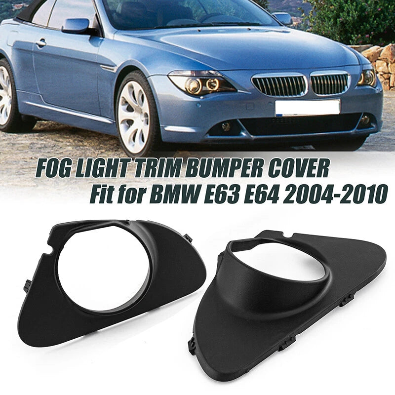 Bumper Fog Light Covers for BMW 6 Series E63 E64 2003-2007 (2 x Bezel Trim)