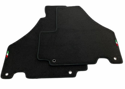 Floor Mats for Ferrari 575 M Maranello 2002-2006 Emblem Black Carpets LHD