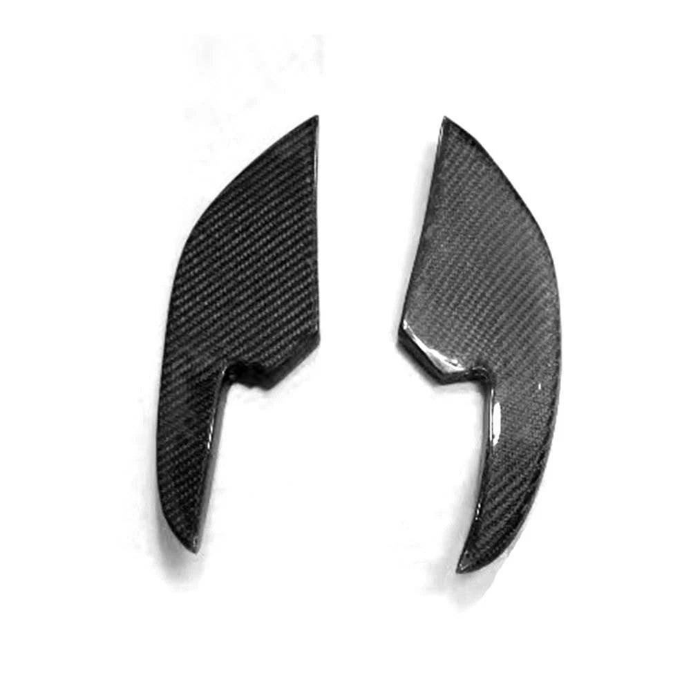 Real Carbon Fiber Front Side Canards Splitter Trim For Audi RS6 2013-2017