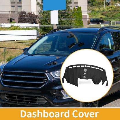 Dashboard Cover Mat for Ford Escape (2013-2019) Black Anti-Slip