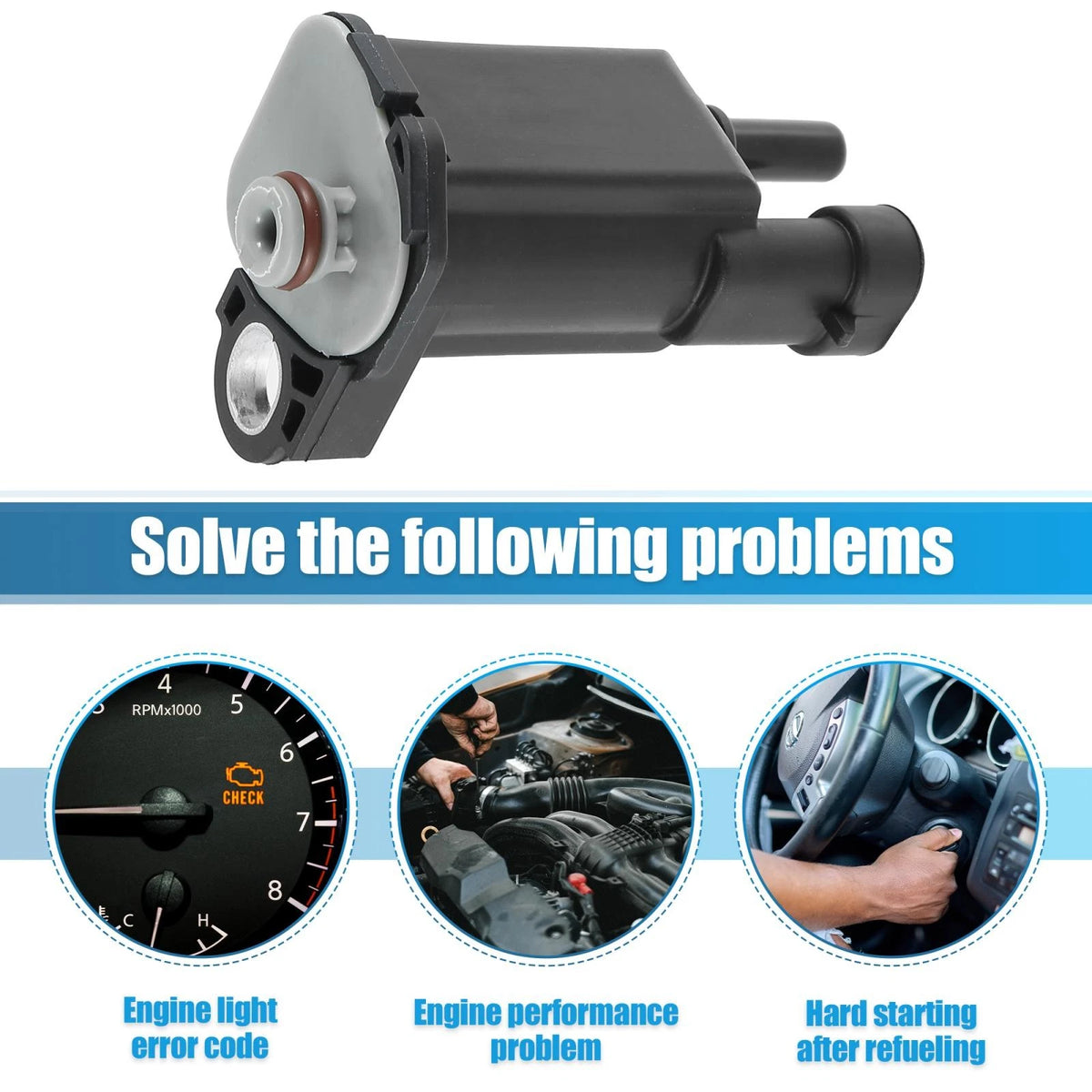 Vapor Canister Purge Valve EVAP Solenoid for Buick