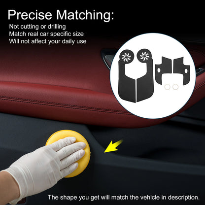 Black Anti Kick Pad Sticker Protector for Toyota FJ Cruiser (2007-2014)