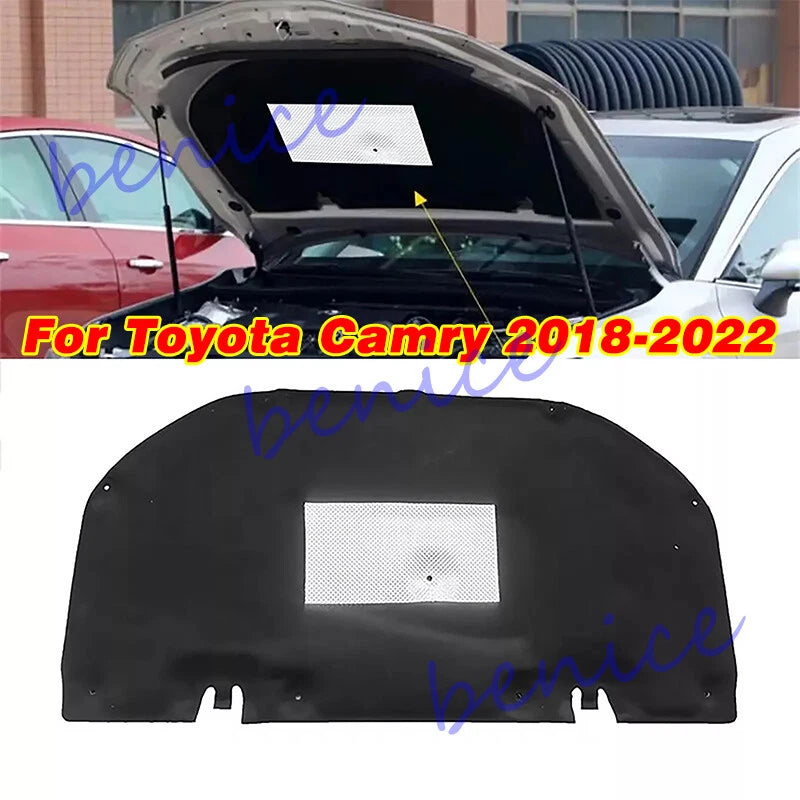 Engine Hood Insulation Cotton Soundproof Heat Pad for Toyota Camry (2018–2022)