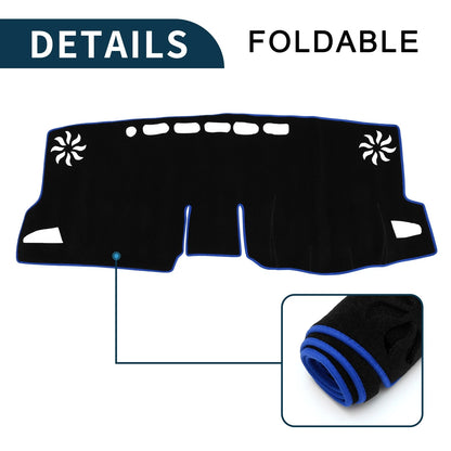 Dashboard Cover Mat for Toyota GR Corolla 2022-2024 Black Blue