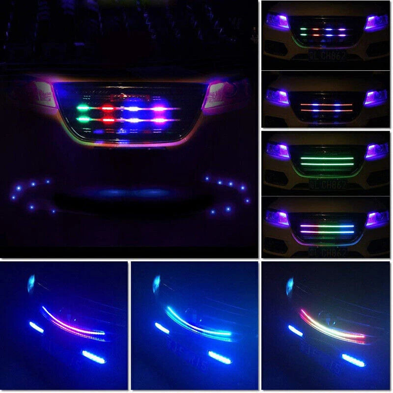 2 x 60cm RGB LED Flexible Front Kidney Strip Lights