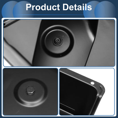 Engine Oil Pan for Ford E350 Econoline 1997-1998 - 1 x Iron Black