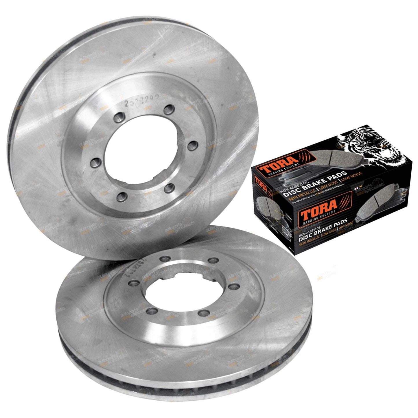Front Disc Rotors + Brake Pads for Holden RC Colorado D-Max (2008 - 2012)