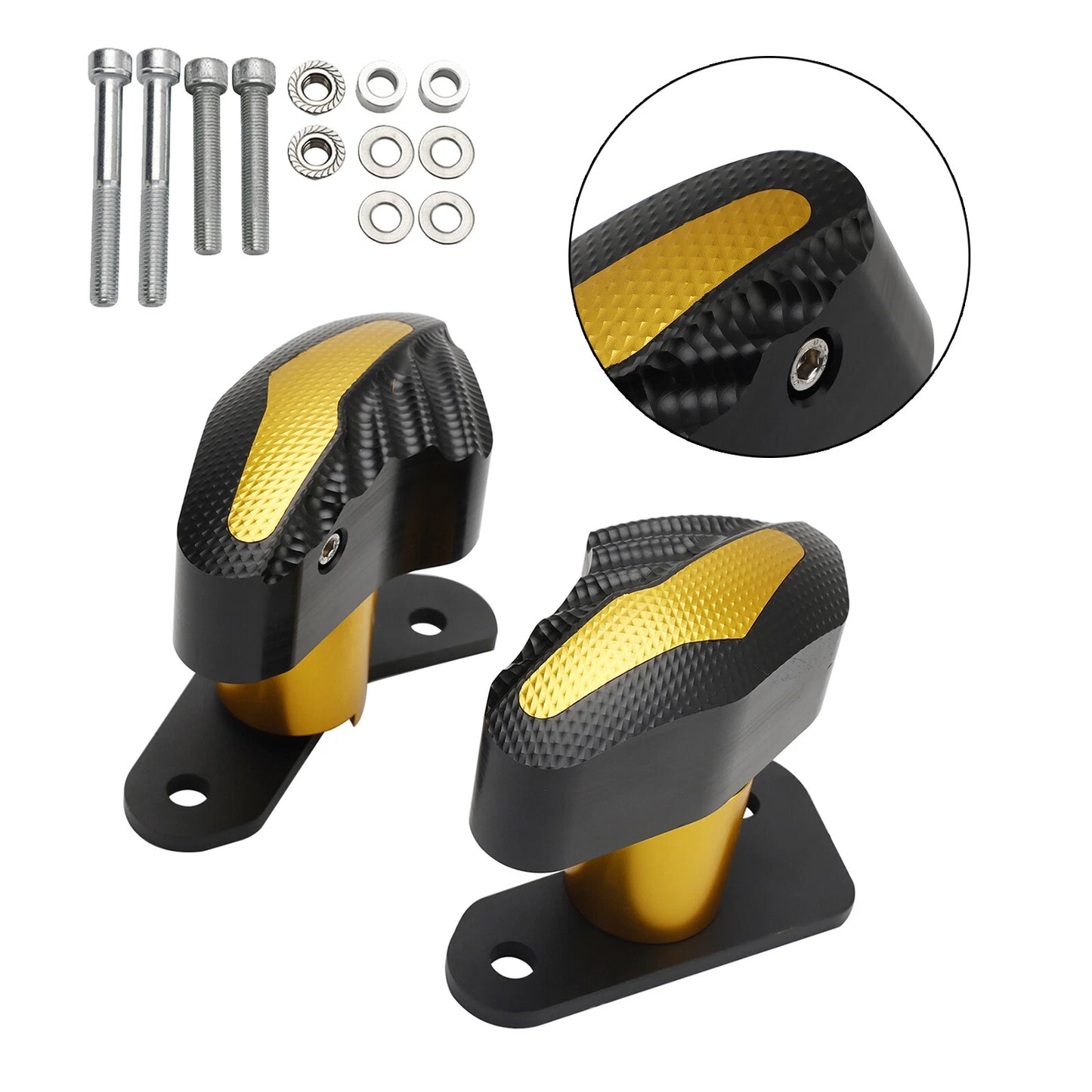 Crash Slider Protector Aluminum Frame Gold for Suzuki GSX-R1000 (2017-2023)