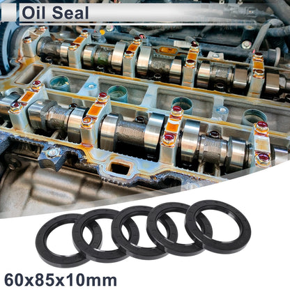Oil Seal 60x85x10mm Black 5 Pcs