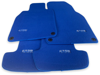 Premium Blue Carpet Floor Mats for Porsche Macan (2014-2021)
