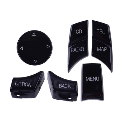 6 x Multi Media Switch Button Covers for BMW F07 F06 F12 F02 F04 F25 (2010-2017)