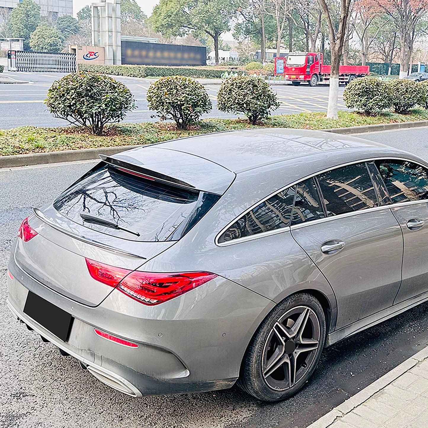 Rear Spoiler Lip for Mercedes Benz X118 (2019-2023) Carbon Look