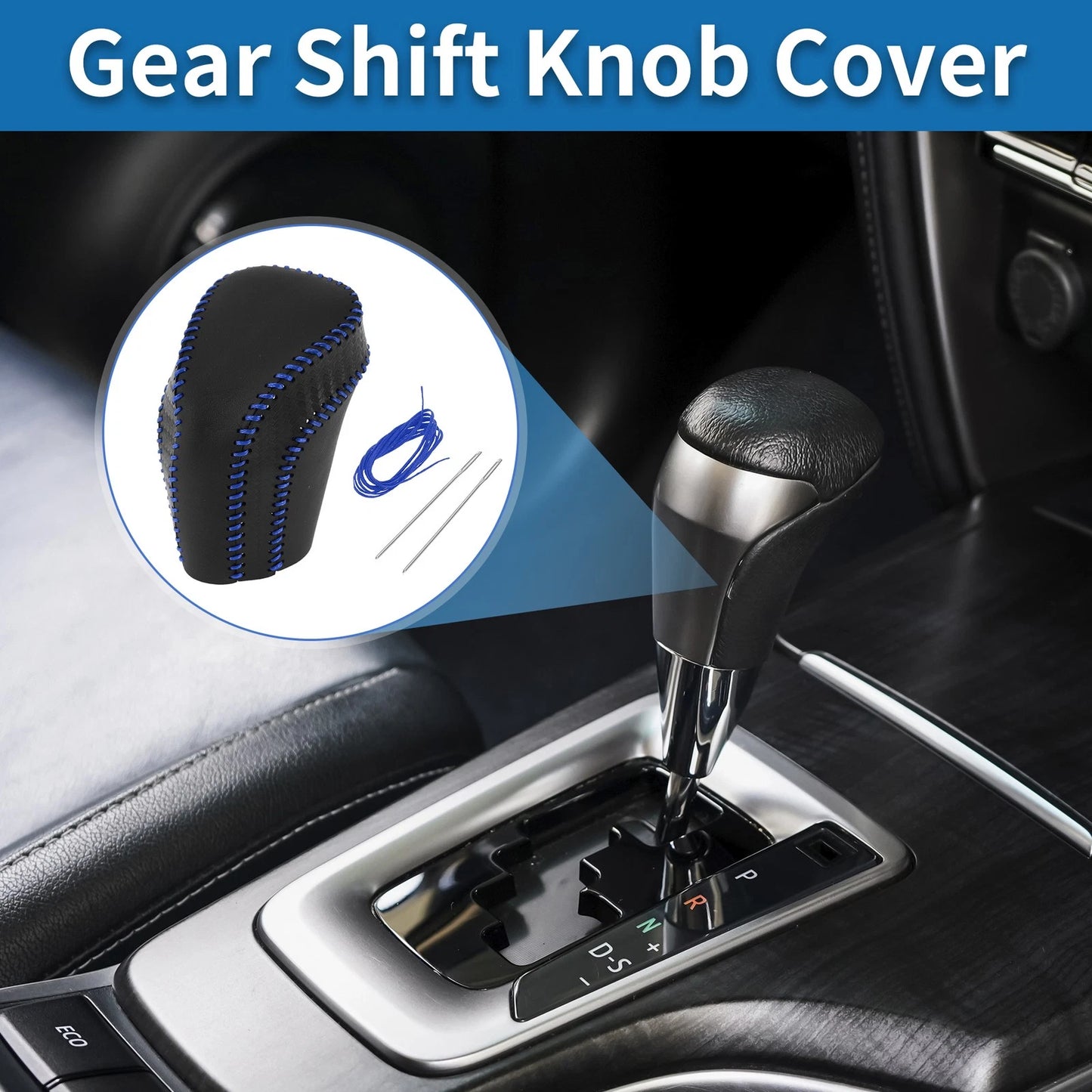 Car Gear Shift Knob Cover - Carbon Fiber Pattern for Toyota Camry (2018–2024)