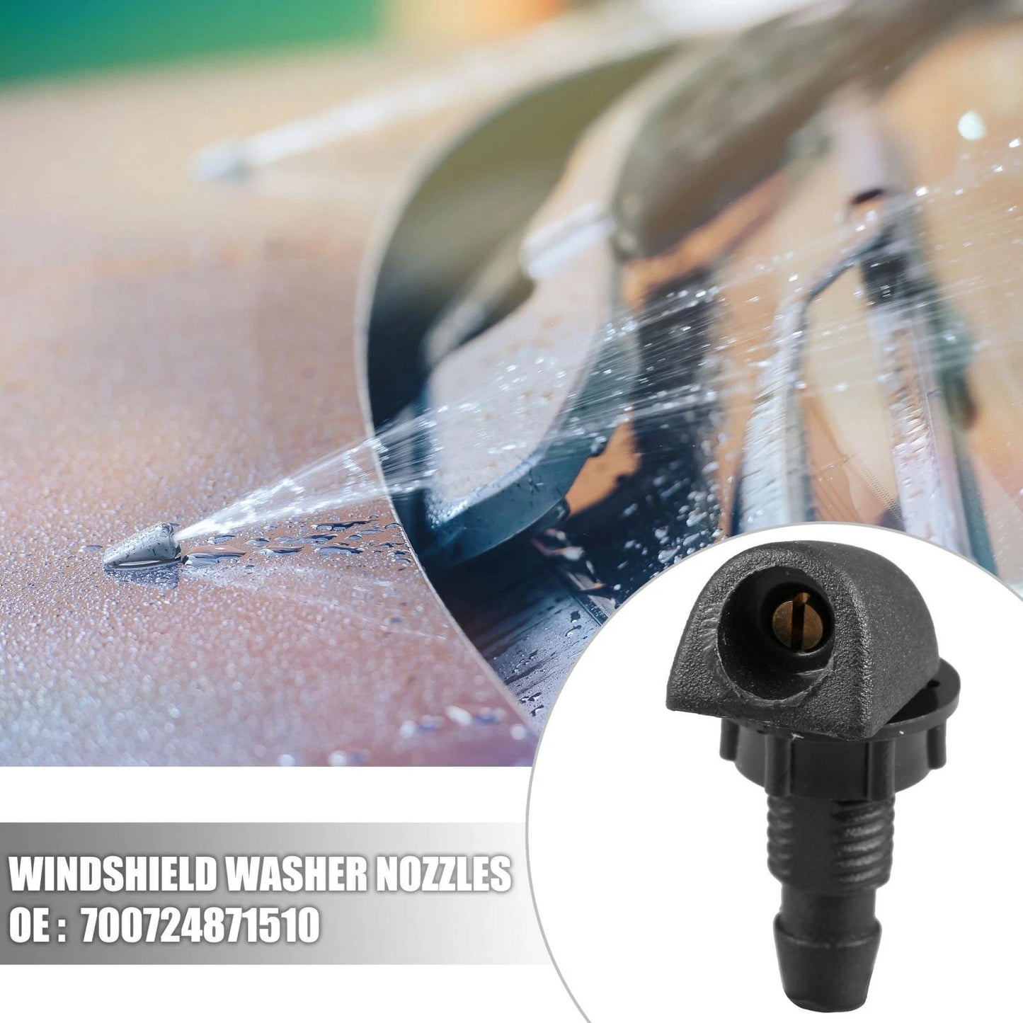 2 x Plastic Car Window Windshield Washer Spray Nozzles for BMW