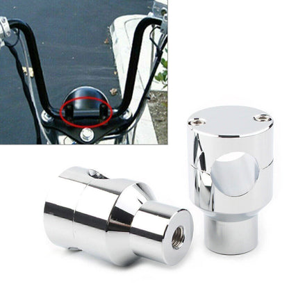 Handlebar Mount Adapter Risers Clamp for Honda Harley Chrome