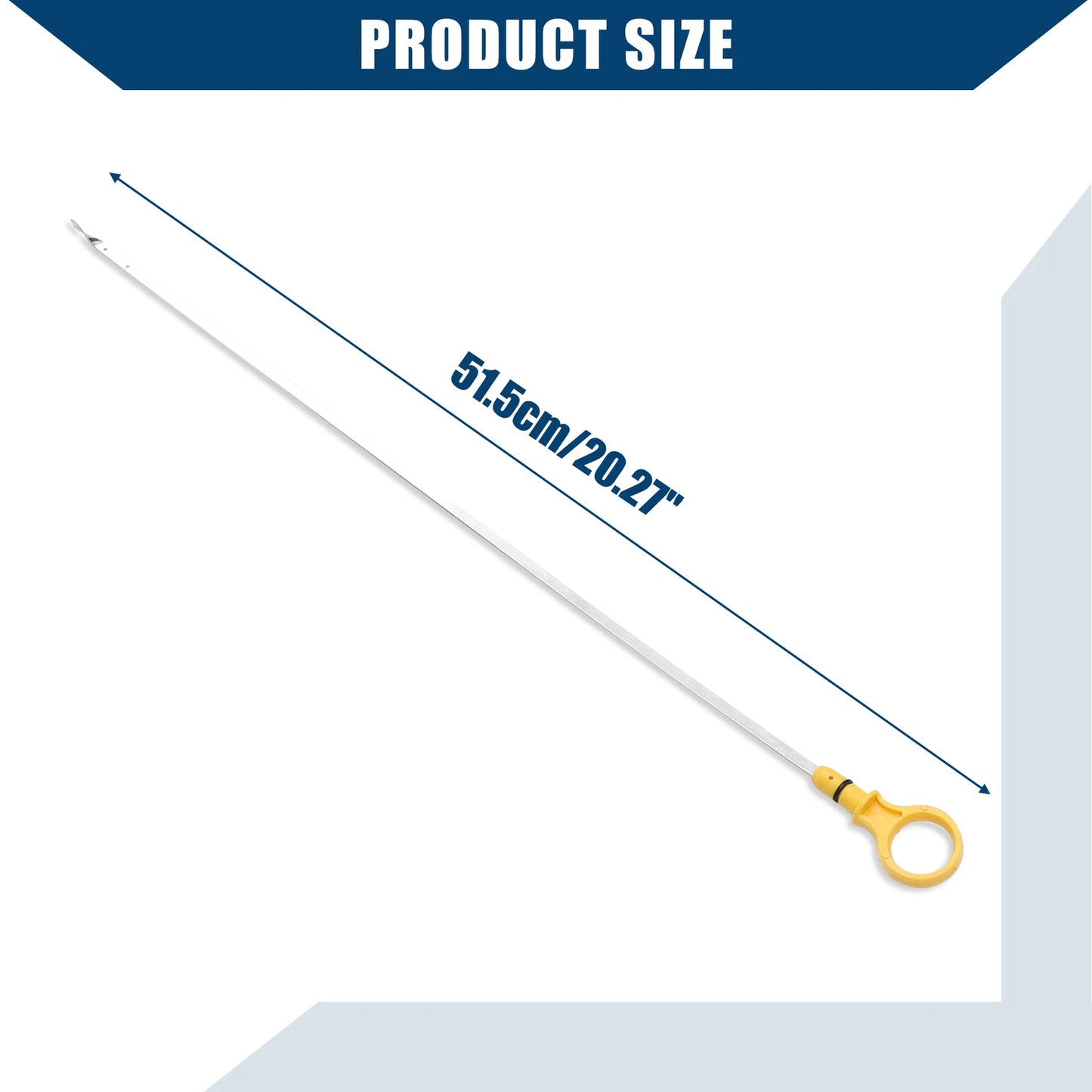 Engine Oil Level Dipstick for Ford Mustang F-150 Metal Yellow