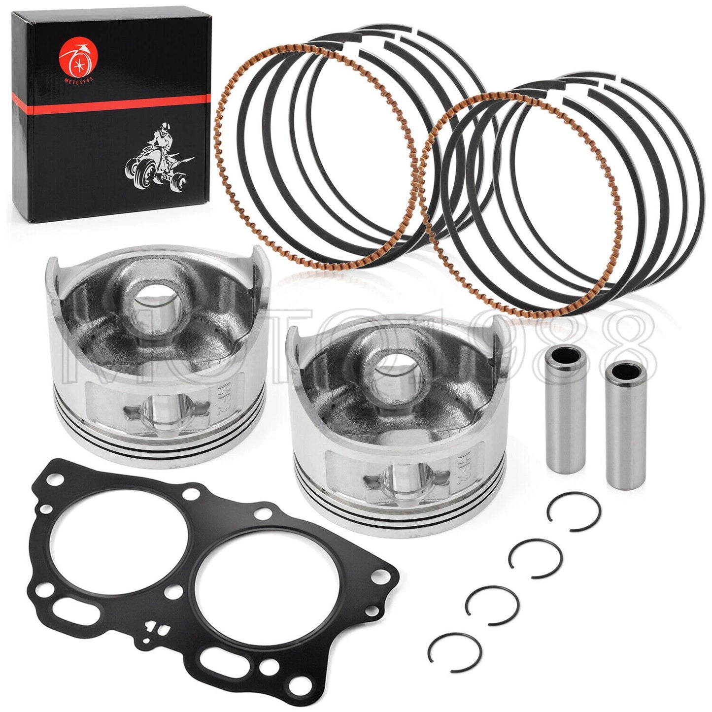 Oversize 0.5mm Piston Ring Kit for EZGO Golf Cart Robin 350cc (1996-2008)
