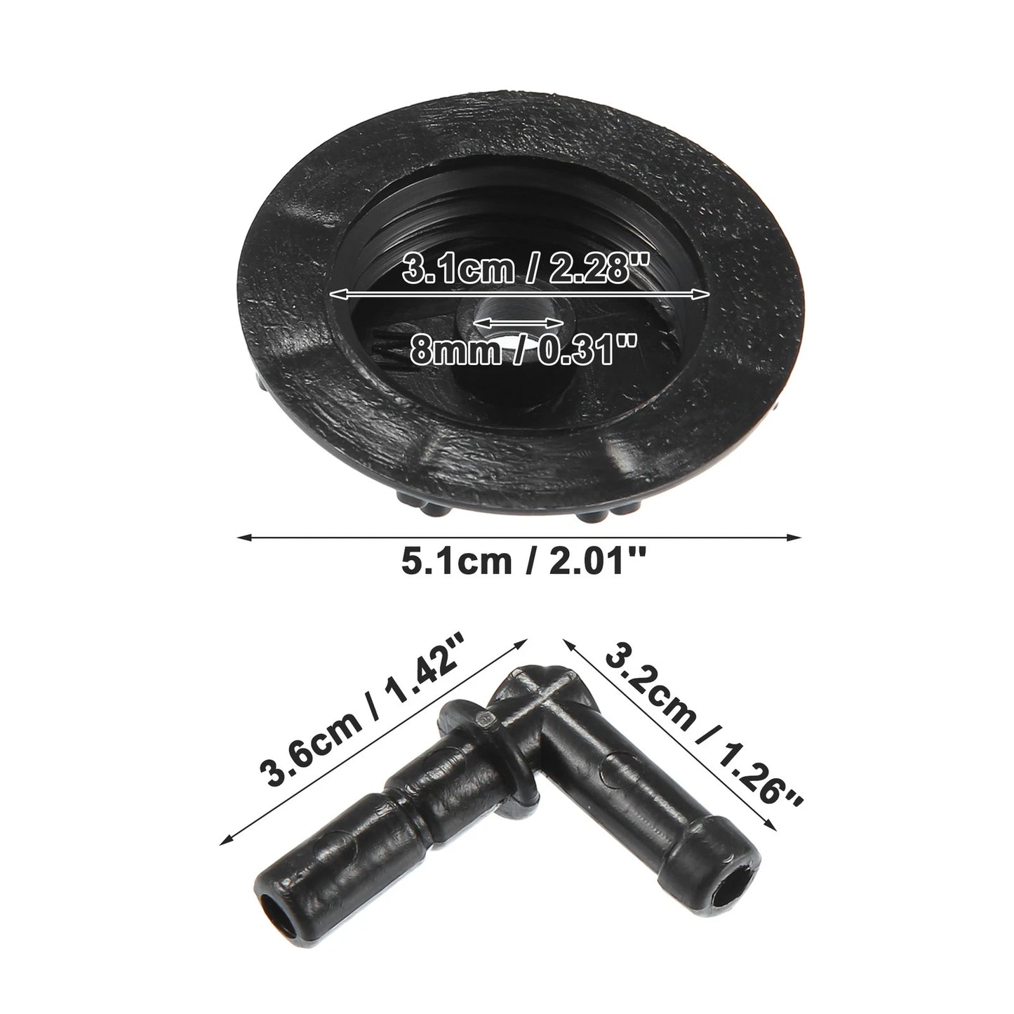3 x Windshield Washer Fluid Reservoir Caps for Acura CL (1997-1999)
