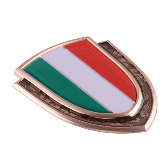 3D Italian Flag Car Trunk Side Window Emblem Badge Decal Sticker