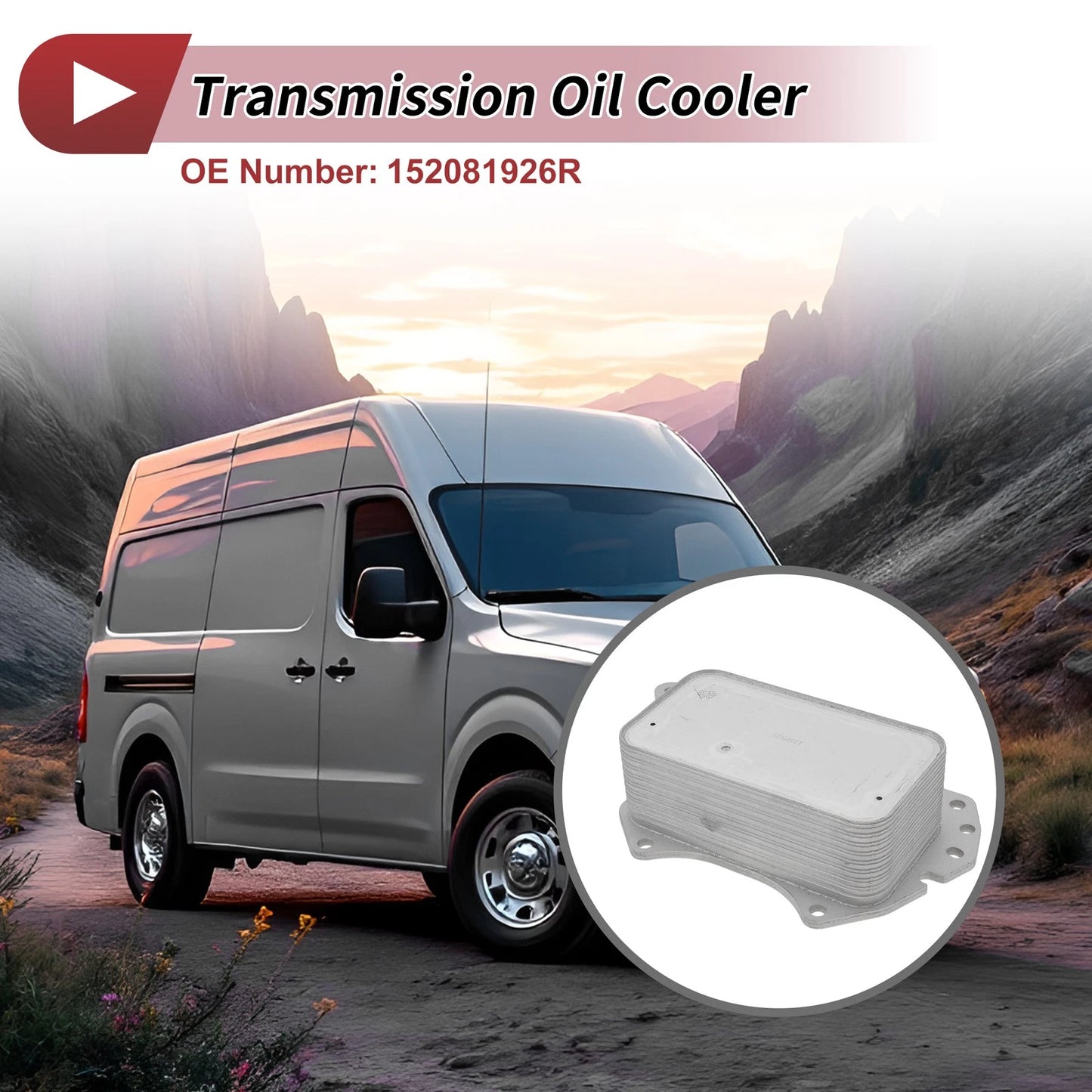 Engine Oil Cooler with O-ring Seals for Nissan NV300 (2016-2021)