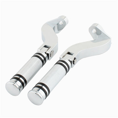 Chrome Rear Foot Pedals Bracket Mount Kit for Harley Davidson Touring (1993-2023)