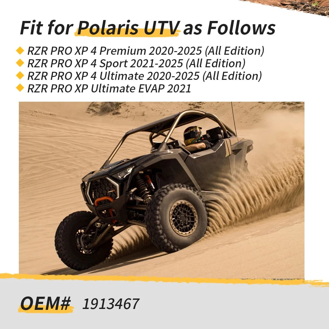 Front Left Brake Caliper & Pads for Polaris RZR PRO XP 4 (2020–2025)