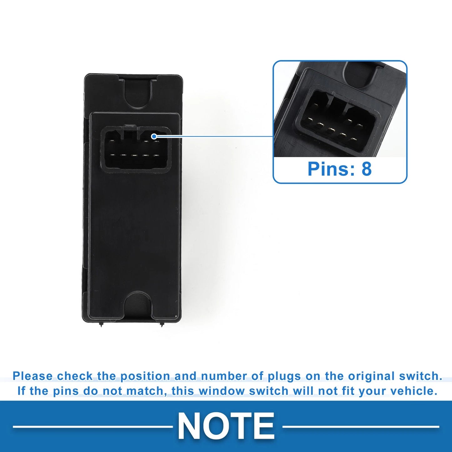 Rear Power Window Switch for Chevrolet Colorado, GMC Canyon (2004-2012)