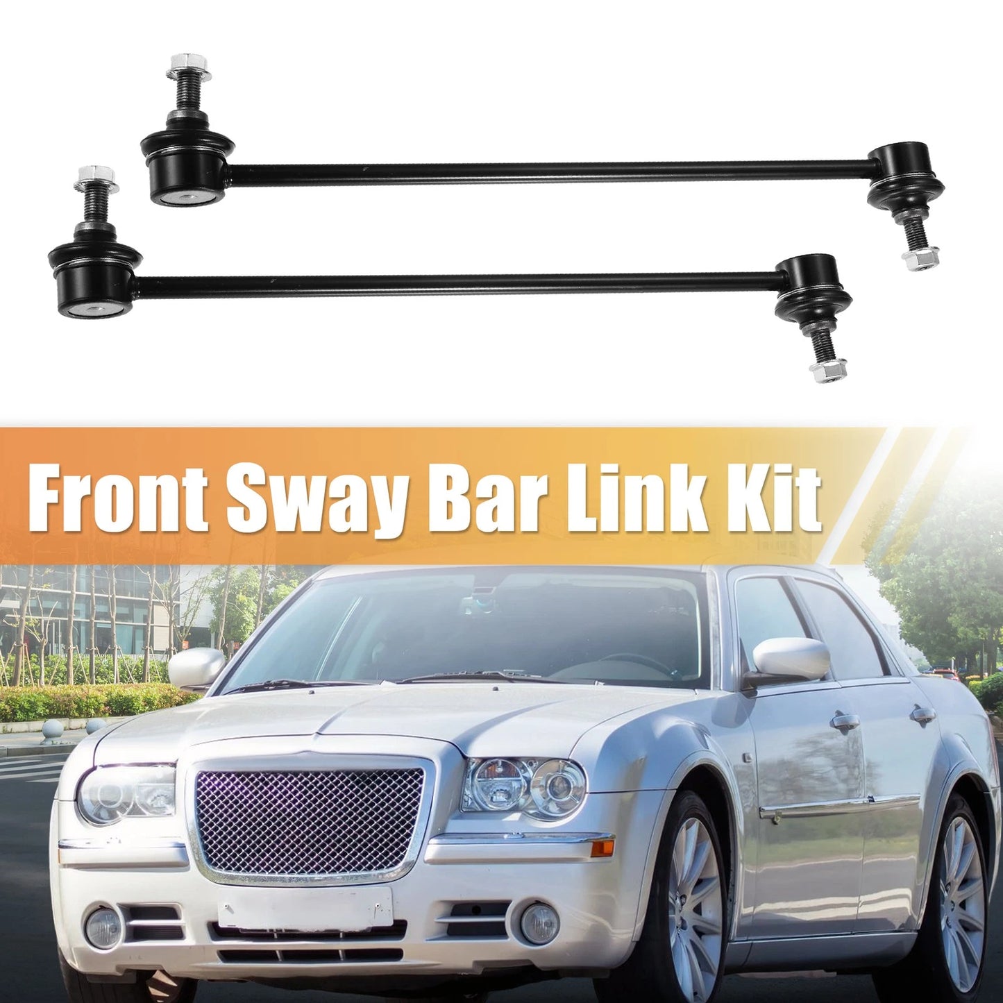 2 x Front Rear Sway Bar Links for Honda Civic (2016-2019)