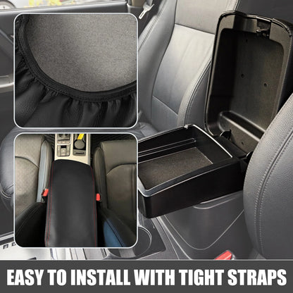 Kia Optima Center Console Armrest Cover 2016-2020 Black Red Stitches
