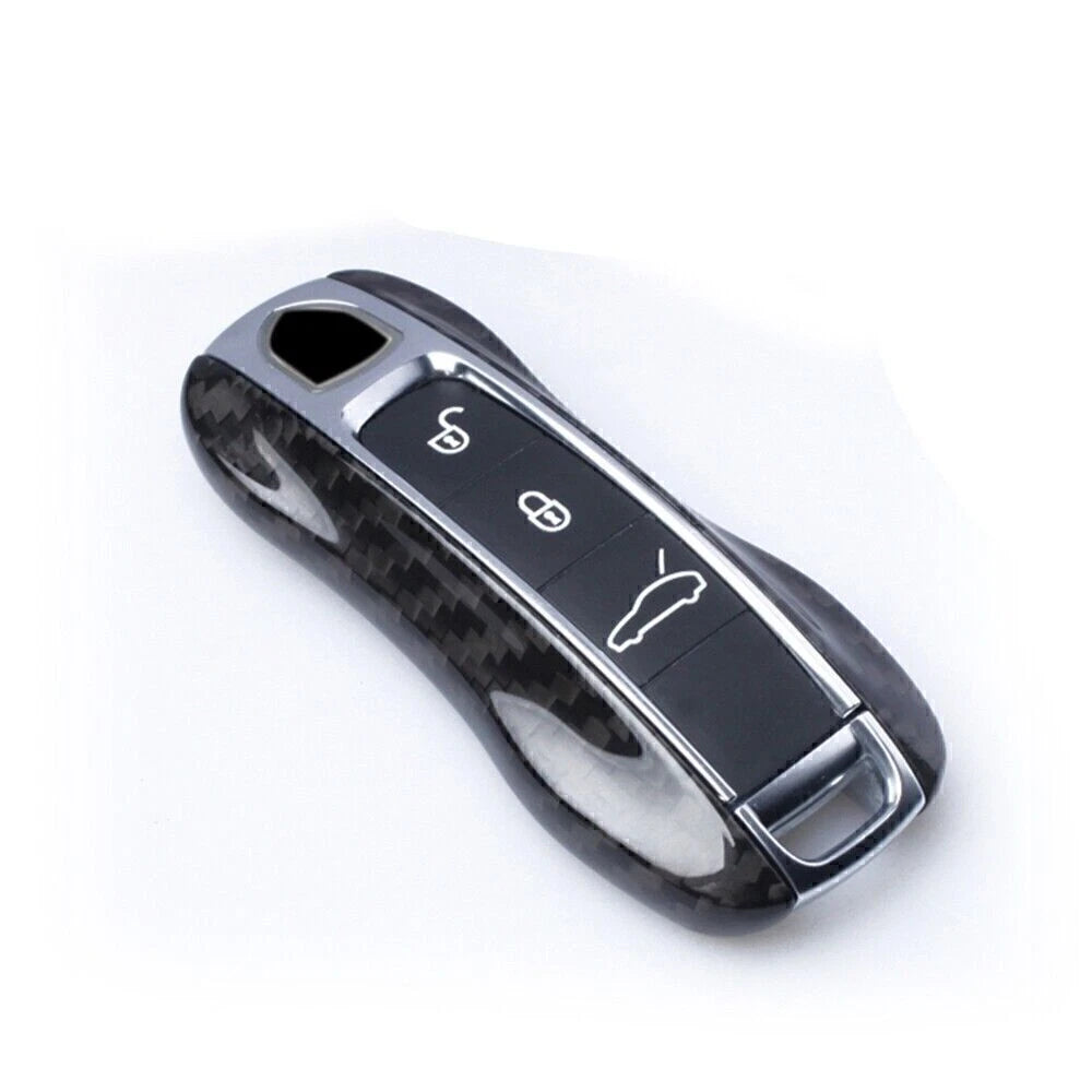 Carbon Fiber Key Case Cover for 2017-2018 Porsche Cayenne Panamera (2017-2018)