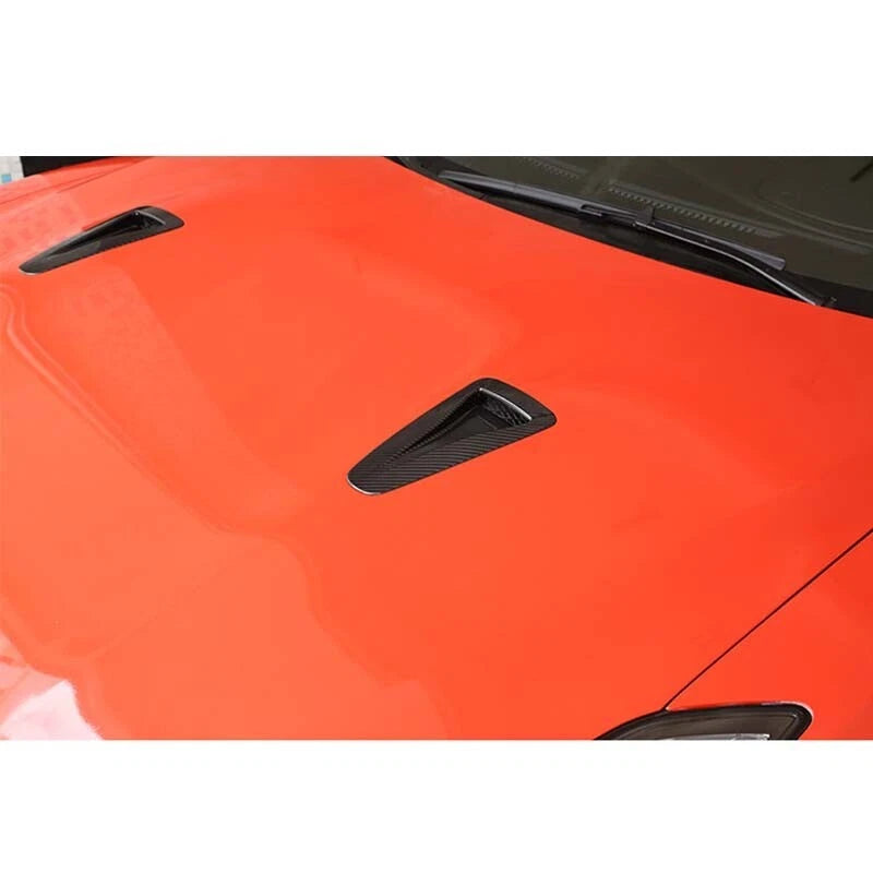 DRY Carbon Fiber Front Hood Bonnet Vent Scoop Cover For Nissan GTR 2008-2016