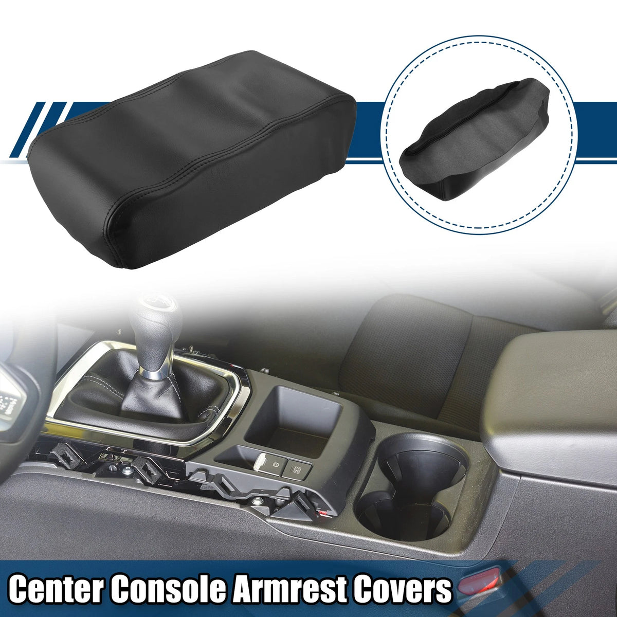Faux Leather Center Console Armrest Cover for Nissan Pathfinder (1996-2004)