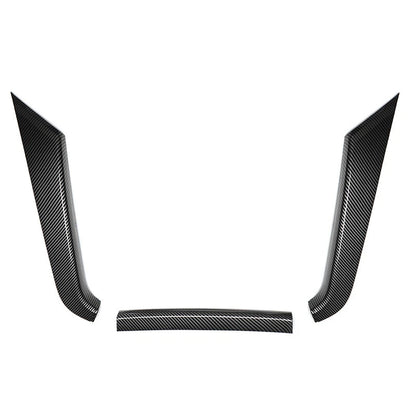 3 x Carbon Look Front Grille Racing Frame Cover Trim for Nissan Altima (2019-2022)