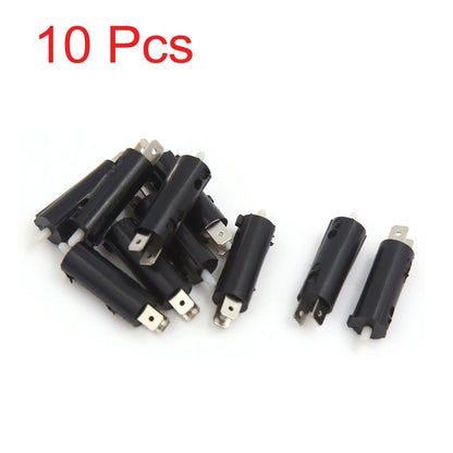 10Pcs 2 Pins Front Rear Brake Control Switch for Motorcycle Scooter Black
