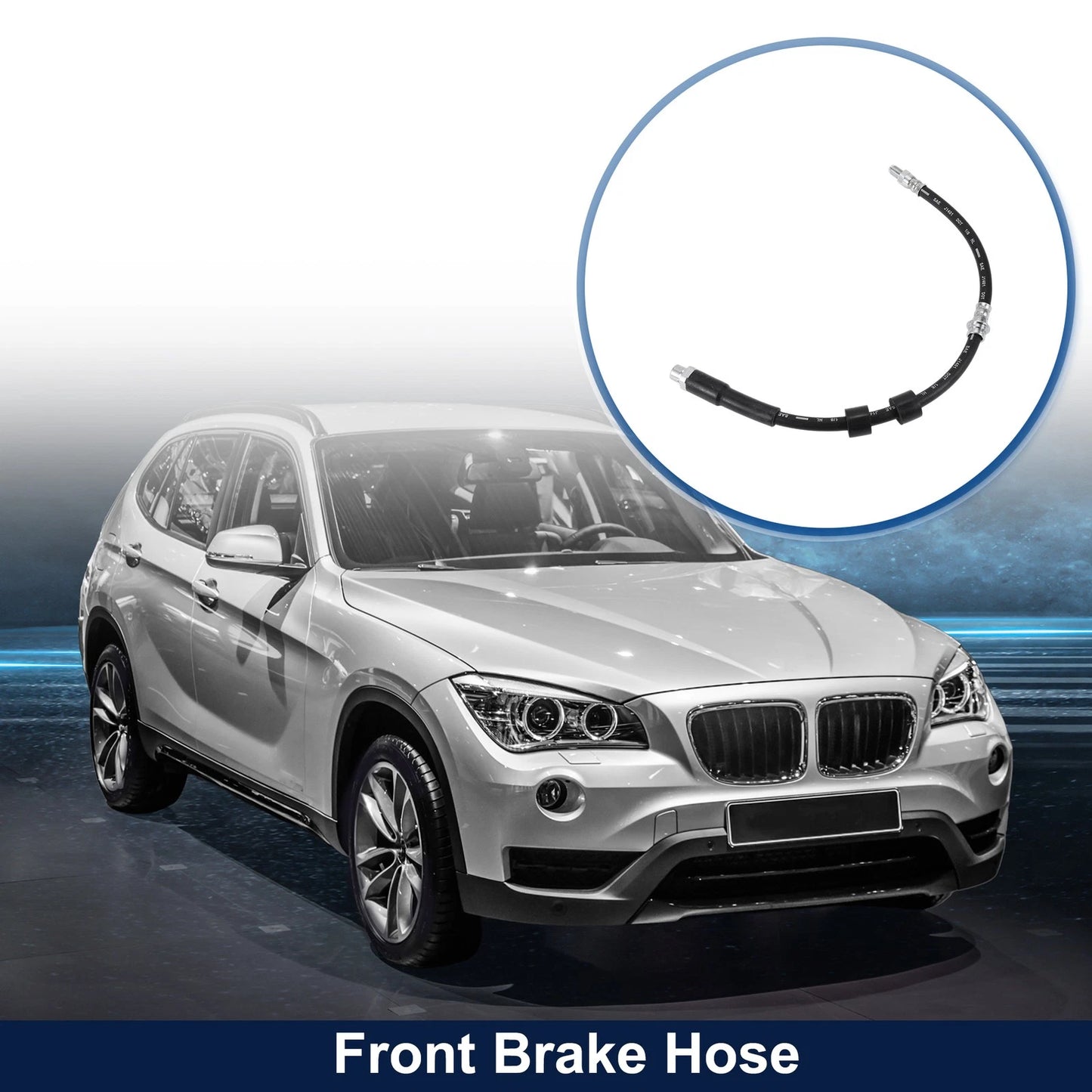 Front Brake Hose for BMW X1 2016-2019 Hydraulic Hose 2 x 34306787317