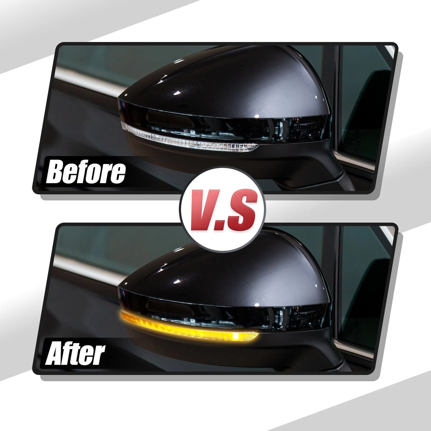 LED Front Left Right Mirror Turn Signal Lights for Ford Explorer (2011-2023)