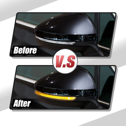 LED Front Left Right Mirror Turn Signal Lights for Ford Explorer (2011-2023)
